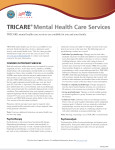 TRICARE Mental Health Care Services Fact Sheet