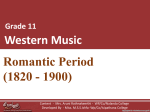 Western Music Romantic Period (1820 - 1900) - e