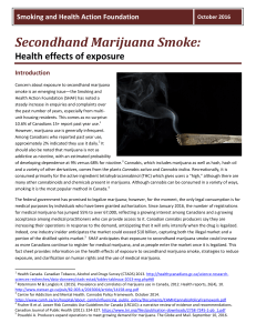 Secondhand Marijuana Smoke