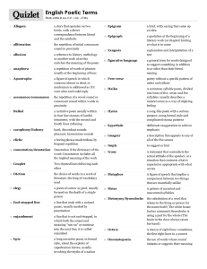 Print › English Poetic Terms | Quizlet | Quizlet