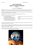 Unit 1 Study Guide: Origins of a Western Worldview