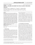 HSPIR: a manually annotated heat shock protein information resource