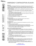 PLAN B - Options for - Options for Sexual Health