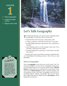 Chapter 1 (Let`s Talk Geography)