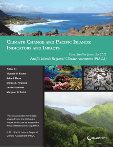 climate change and pacific islands: indicators and impacts