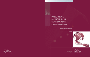 public-private partnerships in e-government: knowledge map