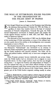 inthe organization of the polish army in france