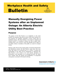 Manually Energizing Power Systems after an Unplanned Outage: An