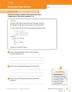 Divide Multi-Digit Numbers