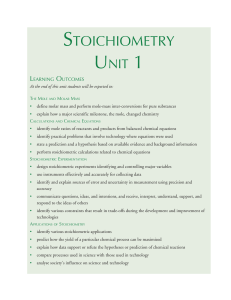 Chemistry 11 - Correspondence Studies