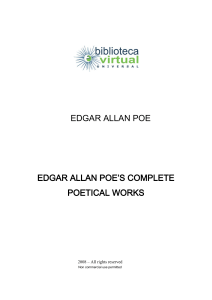 edgar allan poe edgar allan poe`s complete poetical works