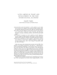 LATIN AMERICAN TRADE AND DEVELOPMENT IN THE NEW