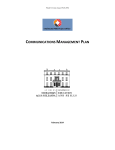 Communications Management Plan (February 2014)