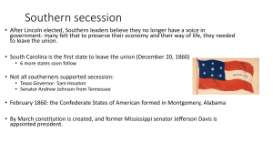 Southern secession