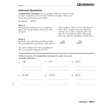 Estimate Quotients