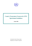 Country Programme Framework (CPF) Operational Guidelines