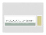 BIOLOGICAL DIVERSITY