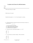 Pre-Algebra, Unit 03 Practice Test: Multi-Step Equations