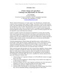 Climate Change and Agriculture: Challenges and Opportunities for