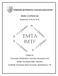 TMTA Program - Tennessee Mathematics Teachers Association