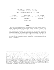 The Margins of Global Sourcing: Theory and