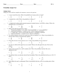 Probability Sample Test