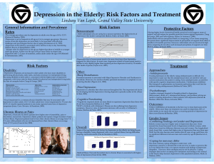 Depression in the Elderly: Risk Factors and Treatment