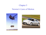 Chapter 5 Newton`s Laws of Motion