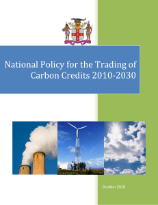 Trading of Carbon Credits Policy