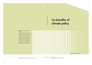 Co-benefits of climate policy