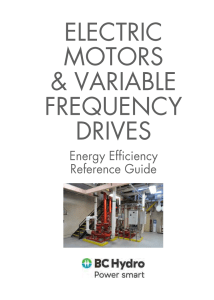 Electric motors and variable frequency drives (VFD