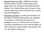 • Spanish-American War: (1898) war fought between Spain and the