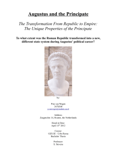 Augustus and the Principate