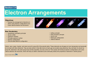 Electron Arrangements