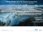 Relationship between global emissions and global