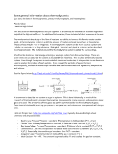 Some general information about thermodynamics