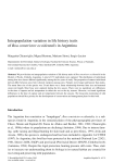 Intrapopulation variation in life history traits of Boa constrictor