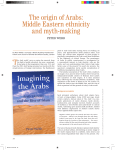 The origin of Arabs: Middle Eastern ethnicity and