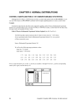 CHAPTER 6 NORMAL DISTRIBUTIONS