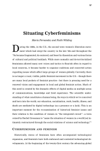 Situating Cyberfeminisms