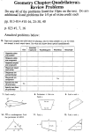 Geometry Chapter:Quadrilateral Review Problems