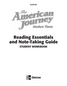 The American Journey Modern Times Reading Essentials