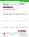 Algebra • Break Apart Numbers to Subtract Lesson 5.2