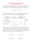 using hydrogen as a nucleophile in hydride reductions