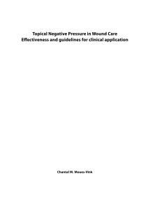 Topical Negative Pressure in Wound Care Effectiveness and