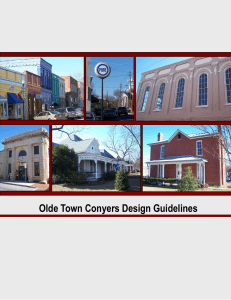 Olde Town Conyers Design Guidelines