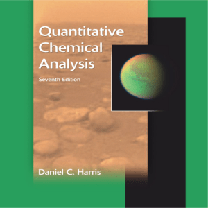 Quantitative Chemical Analysis