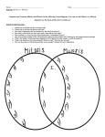 Name: Date: Aim 36: Mitosis vs. Meiosis Compare and Contrast