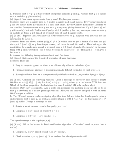 MATH UN3025 - Midterm 2 Solutions 1. Suppose that n = p · q is the