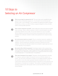 10 Steps to Selecting an Air Compressor